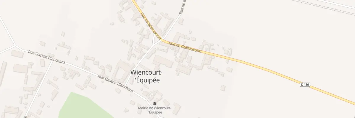 Plan du 5013 Rue de Guillaucourt à Wiencourt-l’Équipée