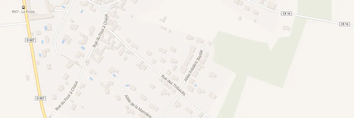 Plan du 9T Rue des Thibault à Chailly-en-Bière