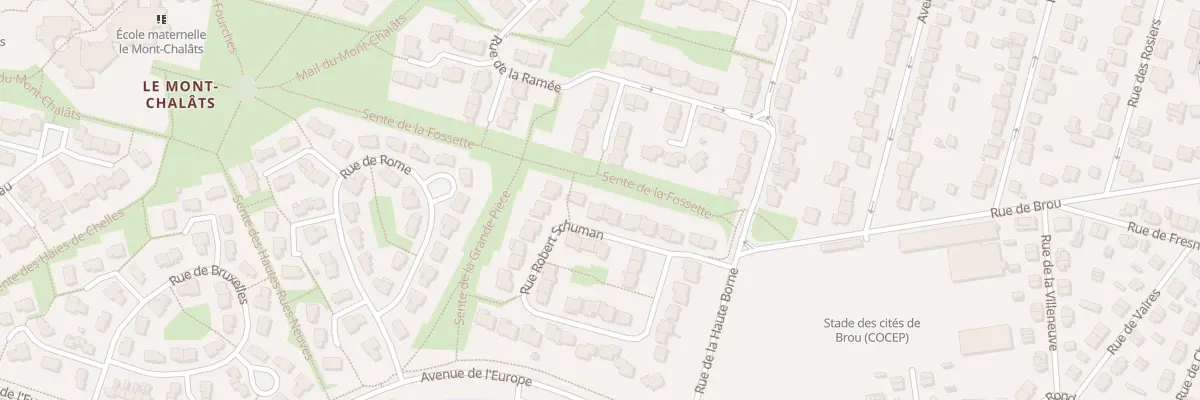 Plan du 16 Rue Robert Schuman à Chelles