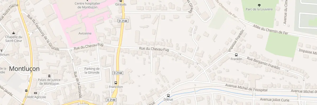 Plan du 50 Rue du Chevau-Fug à Montluçon