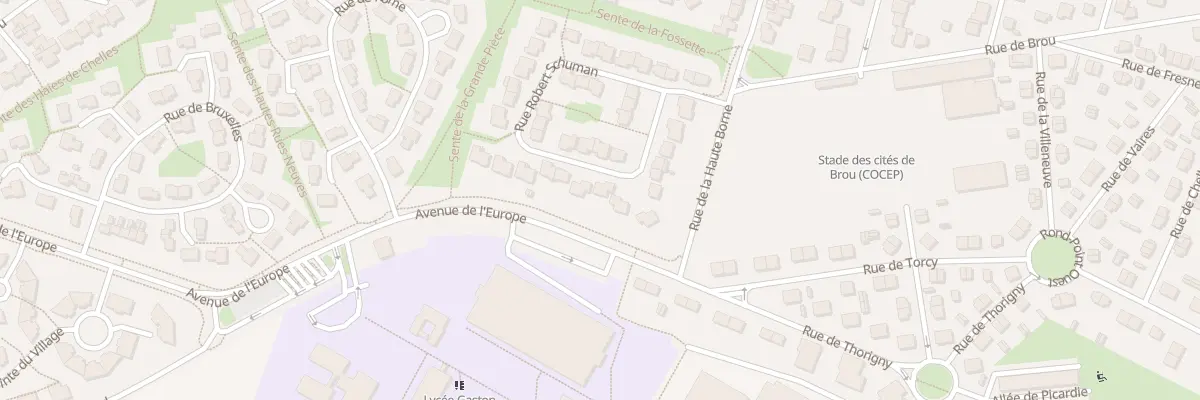 Plan du 44 Rue Robert Schuman à Chelles