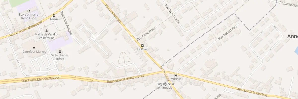Plan du 5 Rue des Martyrs à Vendin-lès-Béthune