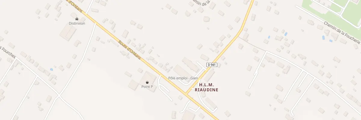 Plan du 62 Rte d’Orléans à Gien