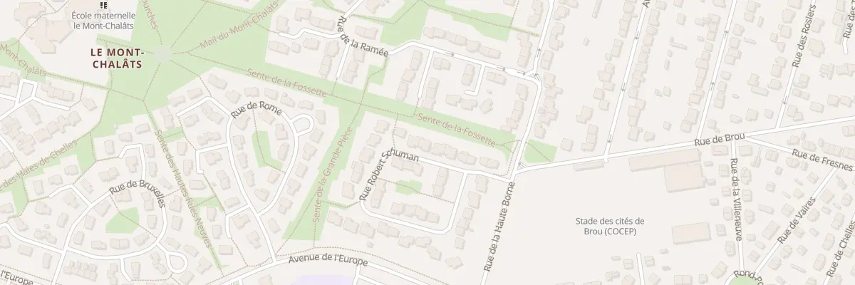 Plan du 14 Rue Robert Schuman à Chelles