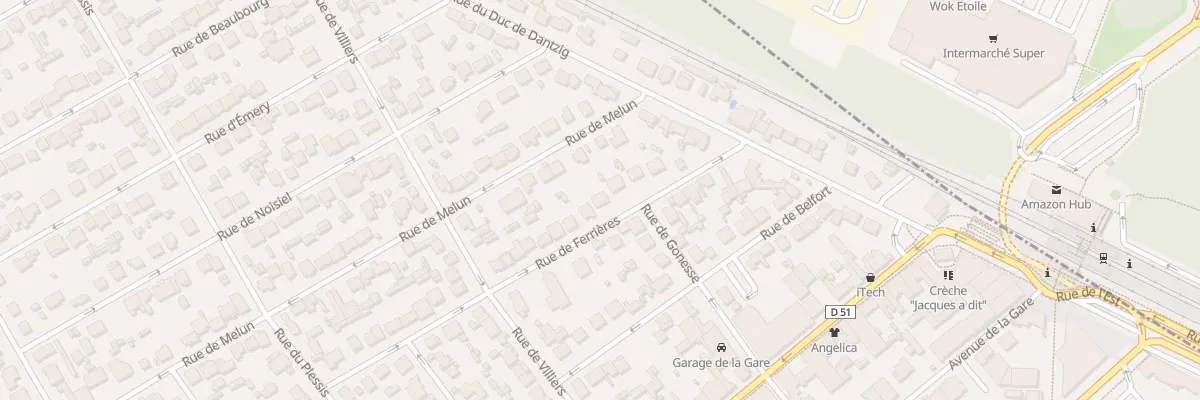 Plan du 16 Rue de Ferrières à Pontault-Combault