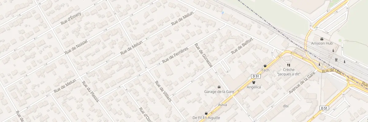 Plan du 21 Rue de Ferrières à Pontault-Combault