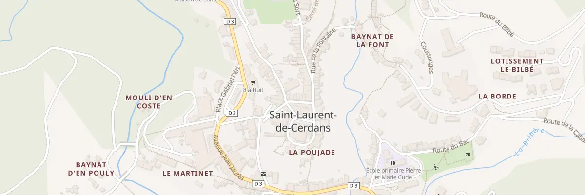 Plan du 3 Rue des Marchands à Saint-Laurent-de-Cerdans