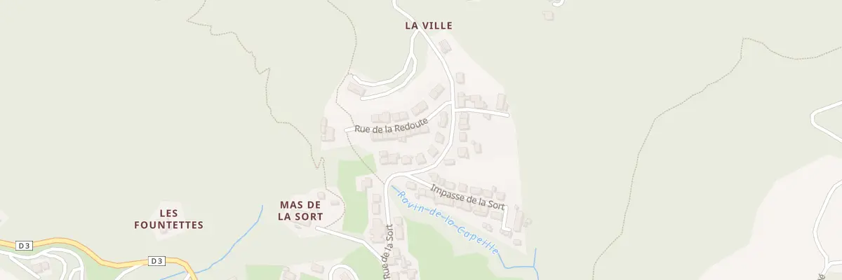 Plan du 3 Rue de la Redoute à Saint-Laurent-de-Cerdans