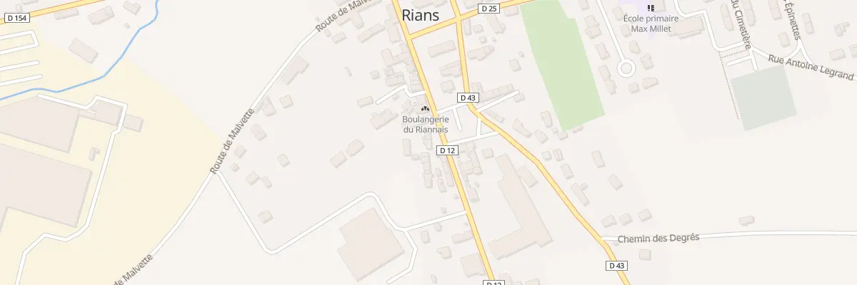 Plan du 13 Gr Grande Rue à Rians