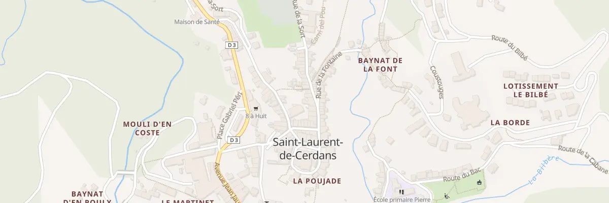 Plan du 5B Rue de la Sort à Saint-Laurent-de-Cerdans