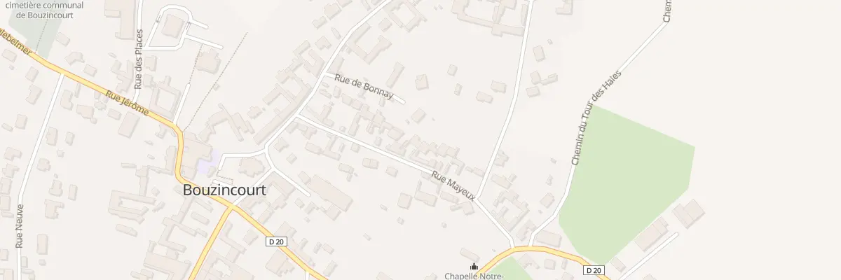 Plan du 125 Rue Mayeux à Bouzincourt