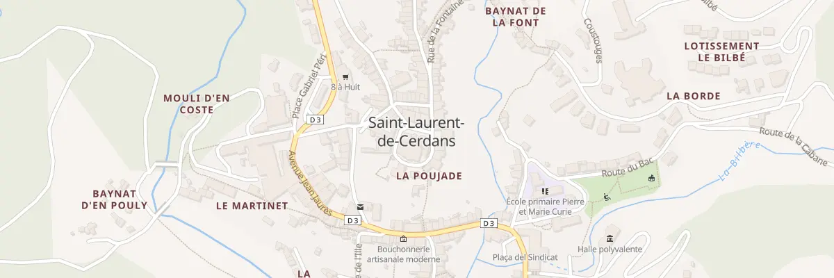 Plan du 6 Pl Publique à Saint-Laurent-de-Cerdans