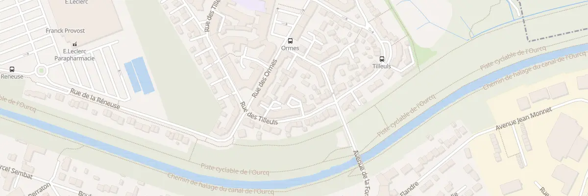 Plan du 195 Rue des Tilleuls à Villeparisis