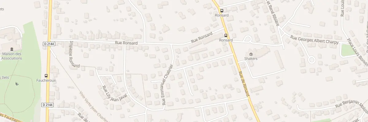 Plan du 14 Rue Camille Saint Saens à Montluçon