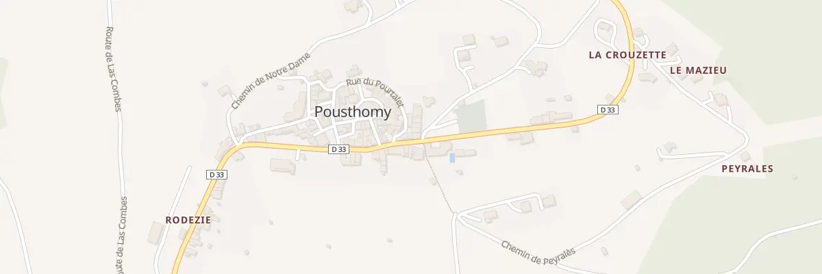 Plan du 5056 Pousthomy à Pousthomy