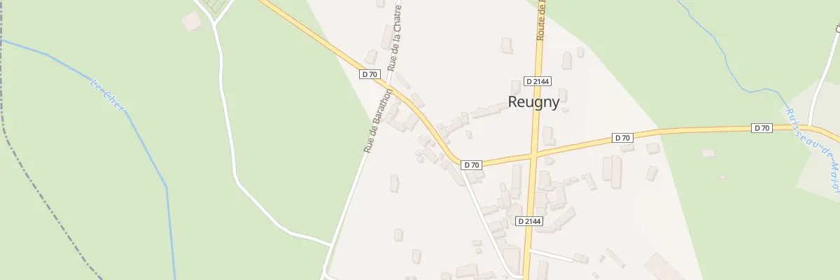 Plan du 7 Rte de Audes à Reugny