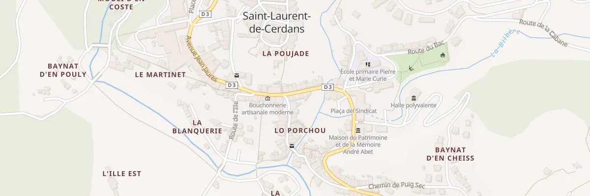 Plan du 50 Rue Jean Jaures à Saint-Laurent-de-Cerdans