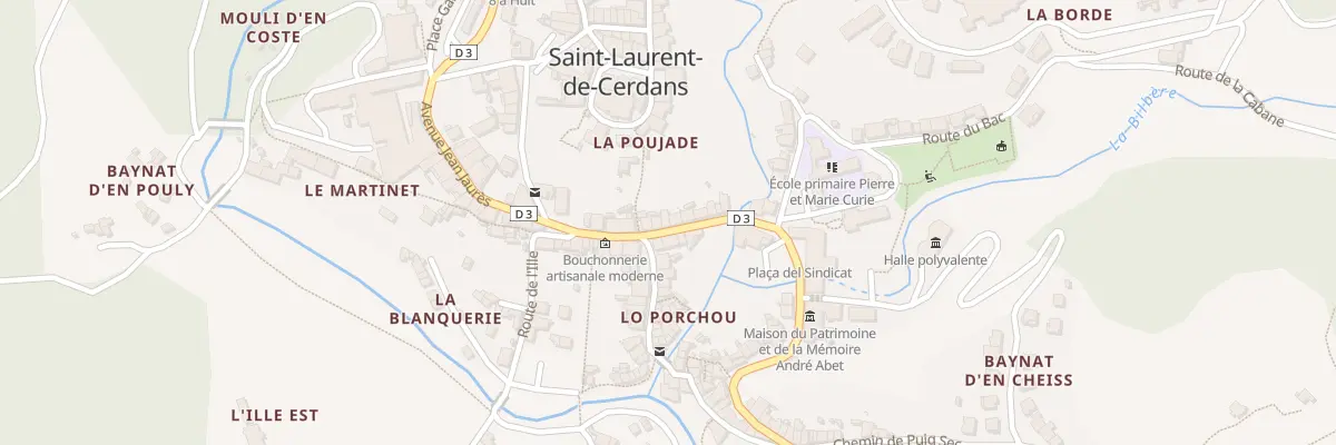 Plan du 23 Rue Jean Jaures à Saint-Laurent-de-Cerdans