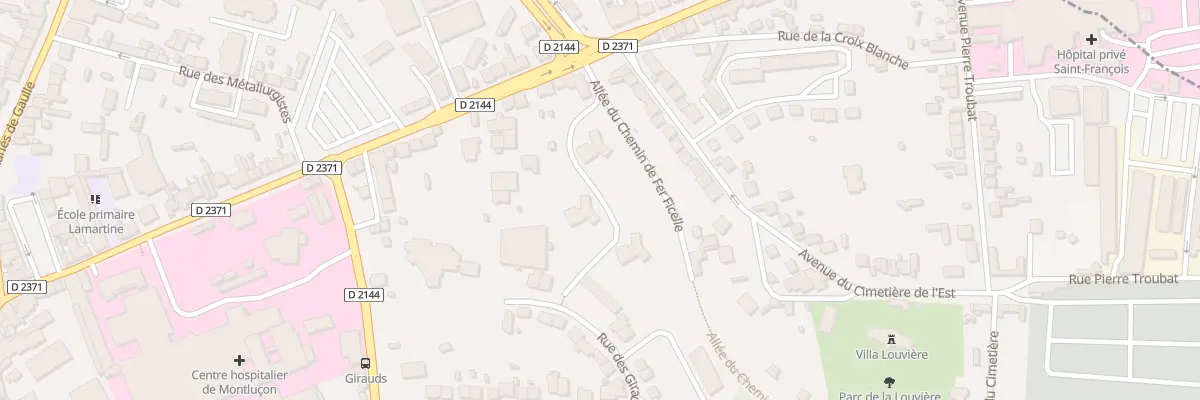 Plan du 42 Rue des Girauds à Montluçon