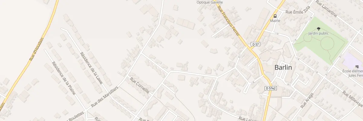 Plan du 36 Rue du Cornet à Barlin