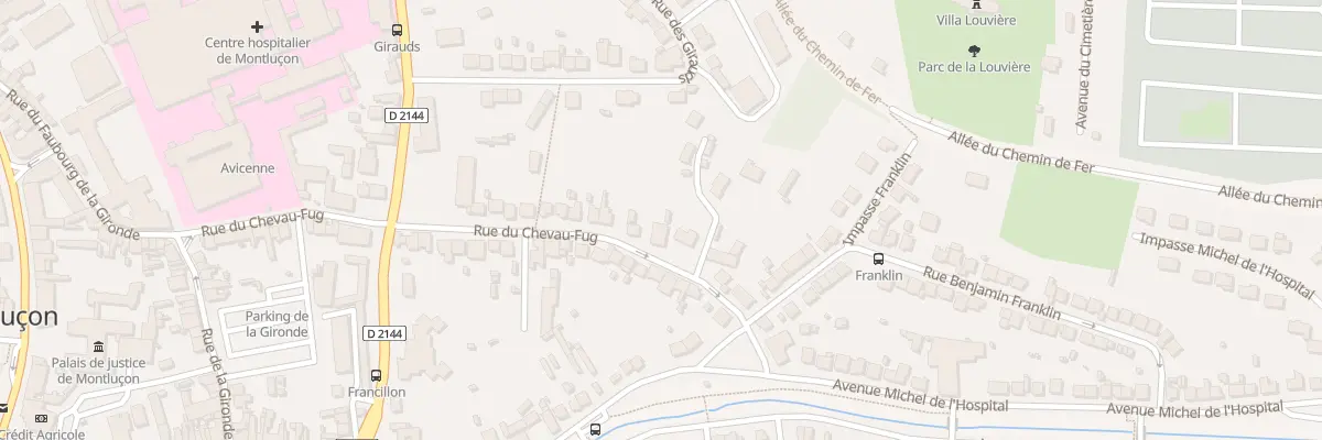Plan du 67 Rue du Chevau-Fug à Montluçon
