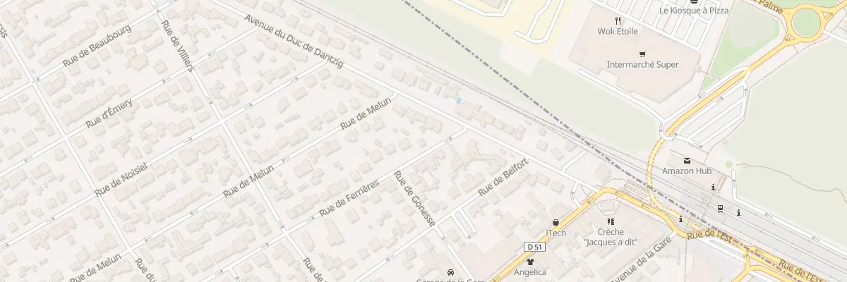 Plan du 4 Rue de Ferrières à Pontault-Combault