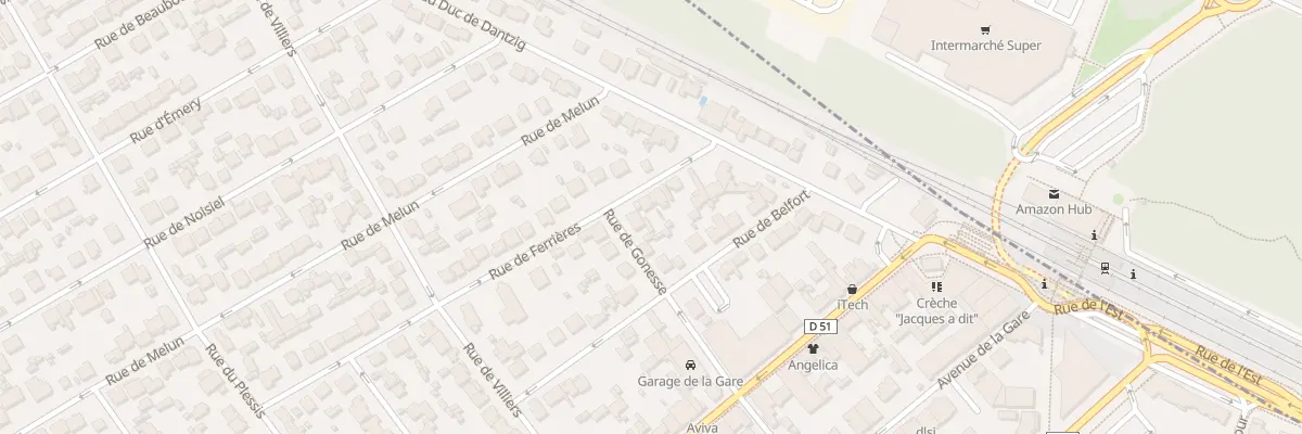 Plan du 11 Rue de Ferrières à Pontault-Combault