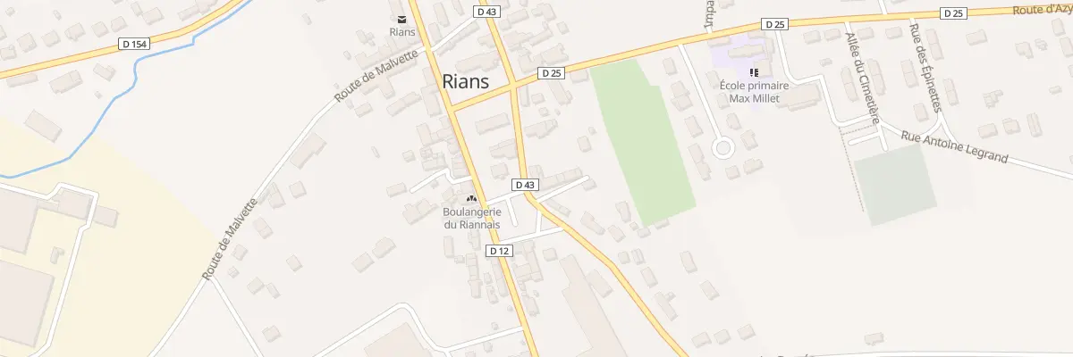 Plan du 16 Rue des Granges à Rians