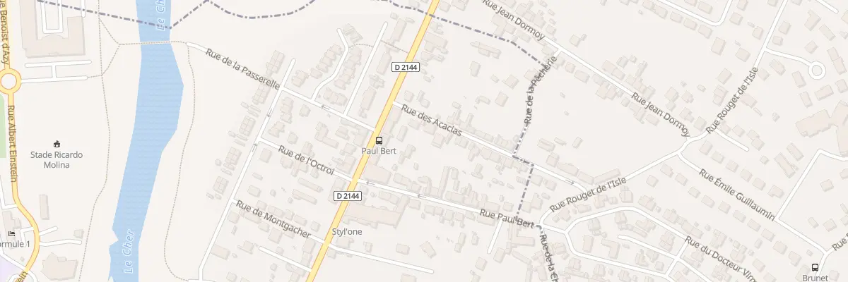 Plan du 6 Rue des Acacias à Montluçon