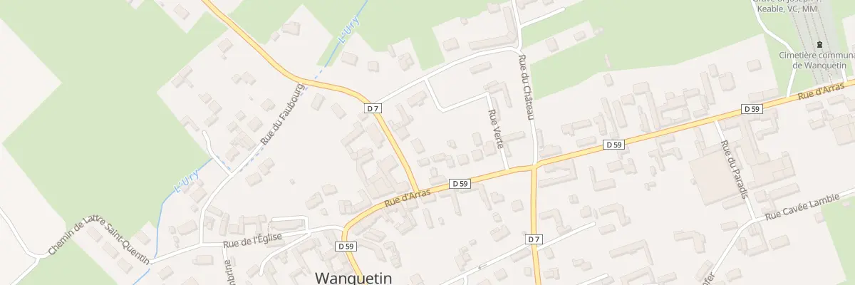 Plan du 1 Rue d’Habarcq à Wanquetin