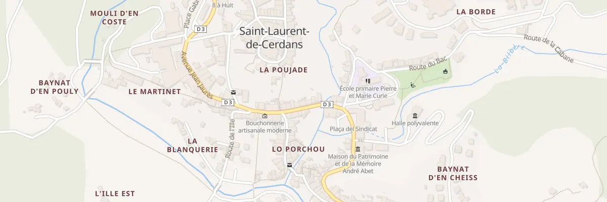 Plan du 27 Rue Jean Jaures à Saint-Laurent-de-Cerdans