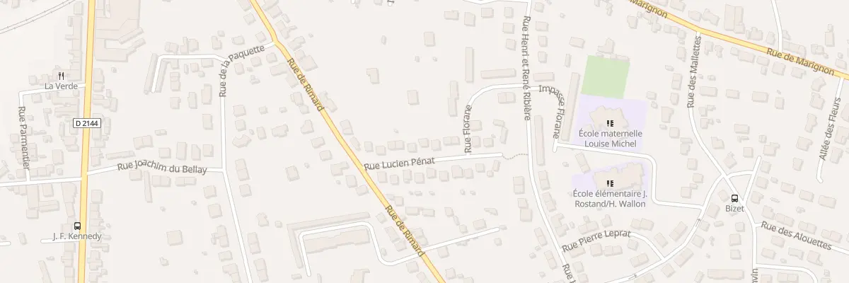 Plan du 11 Rue Lucien Pénat à Montluçon