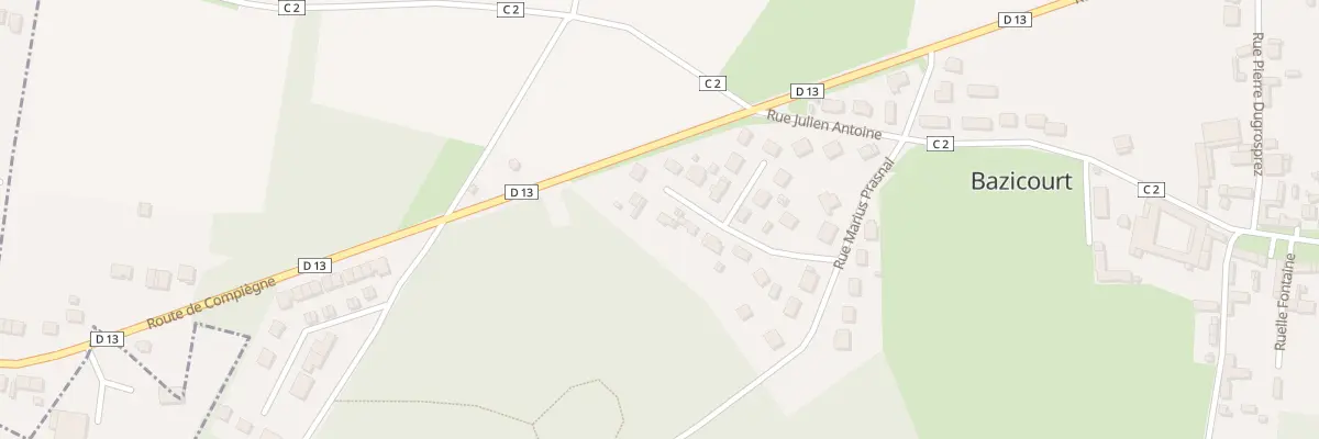 Plan du 3 Imp des Merisiers à Bazicourt