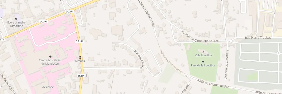 Plan du 38 Rue des Girauds à Montluçon