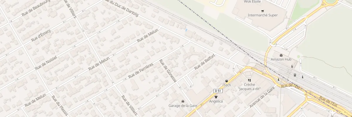 Plan du 9 Rue de Ferrières à Pontault-Combault