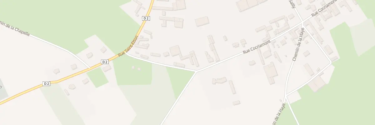 Plan du 34 Rue Cocriamont à Bienvillers-au-Bois