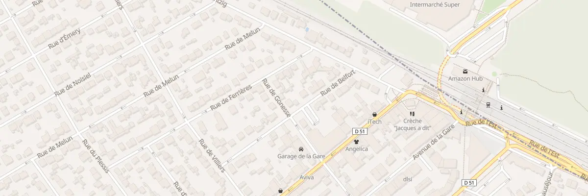 Plan du 14 Rue de Belfort à Pontault-Combault