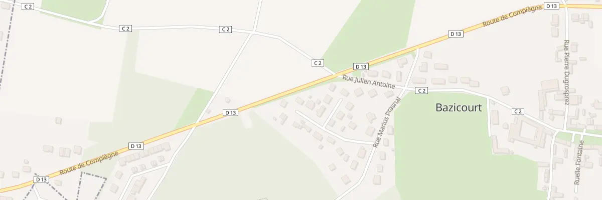 Plan du 4 Imp des Merisiers à Bazicourt