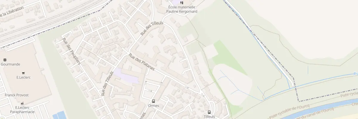 Plan du 23 Rue des Tilleuls à Villeparisis