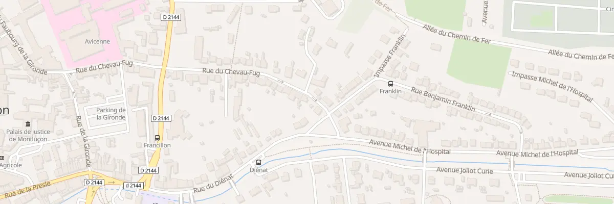 Plan du 70 Rue du Chevau-Fug à Montluçon