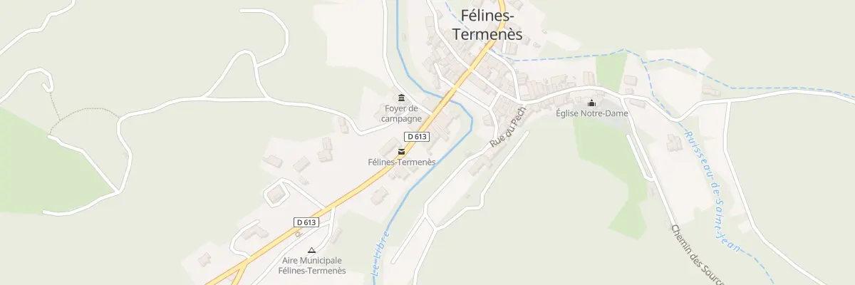 Plan du 8 Av du Termenès à Félines-Termenès