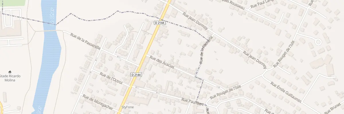 Plan du 7 Rue des Acacias à Montluçon