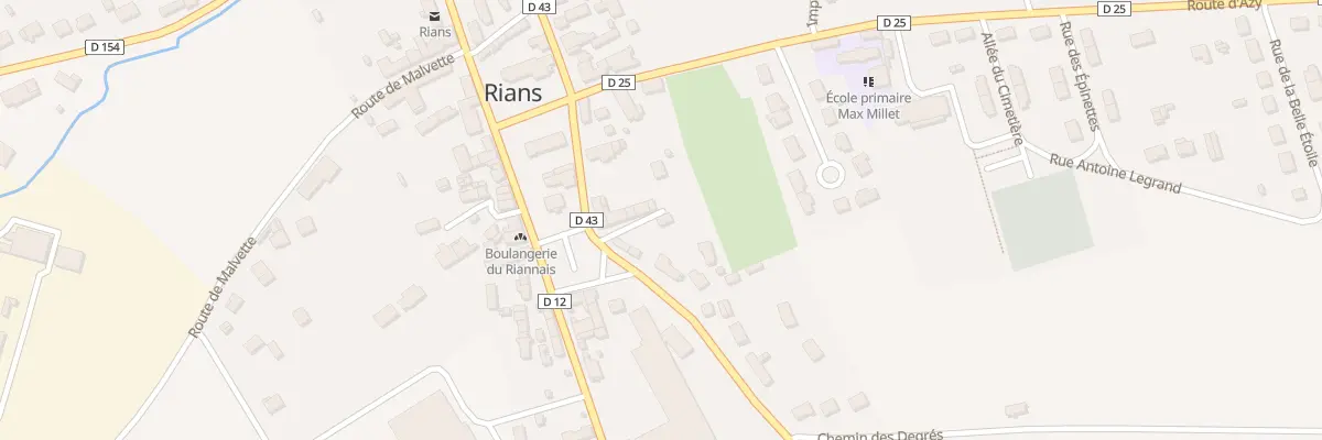 Plan du 8 Rue des Granges à Rians