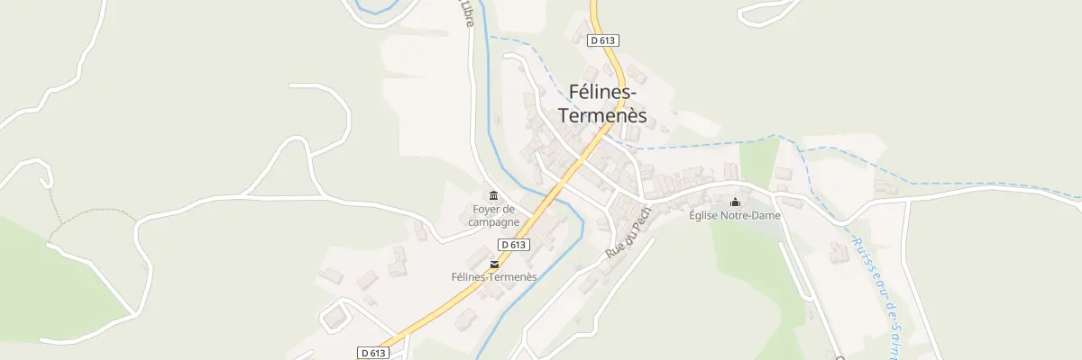 Plan du 61 Imp du Moulin à Félines-Termenès