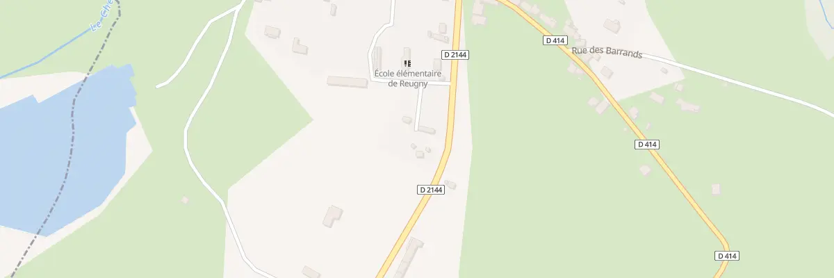 Plan du 7 Rte de Paris à Reugny