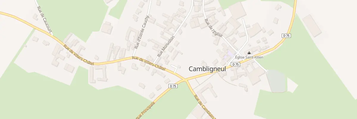 Plan du 55 Rue de Villers-chatel à Cambligneul