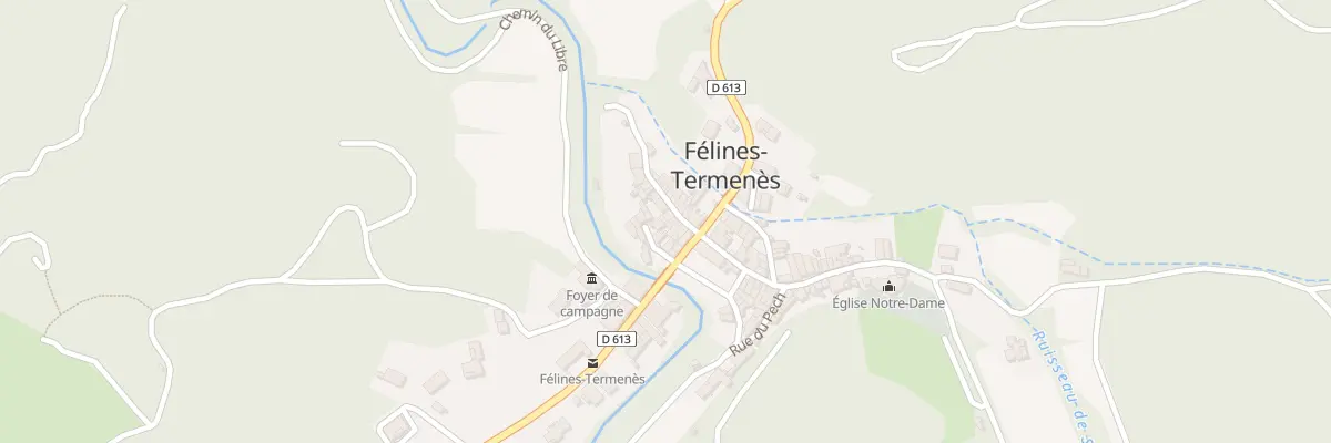 Plan du 56 Le Village à Félines-Termenès