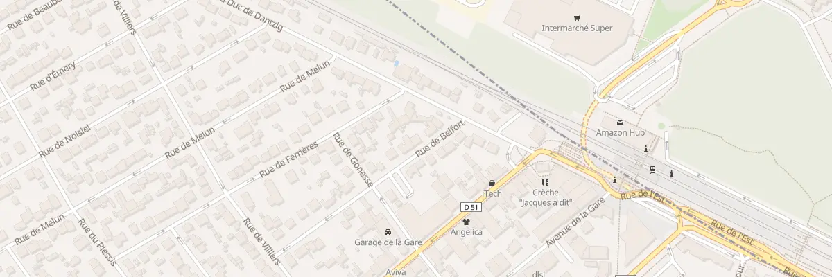 Plan du 6 Rue de Belfort à Pontault-Combault