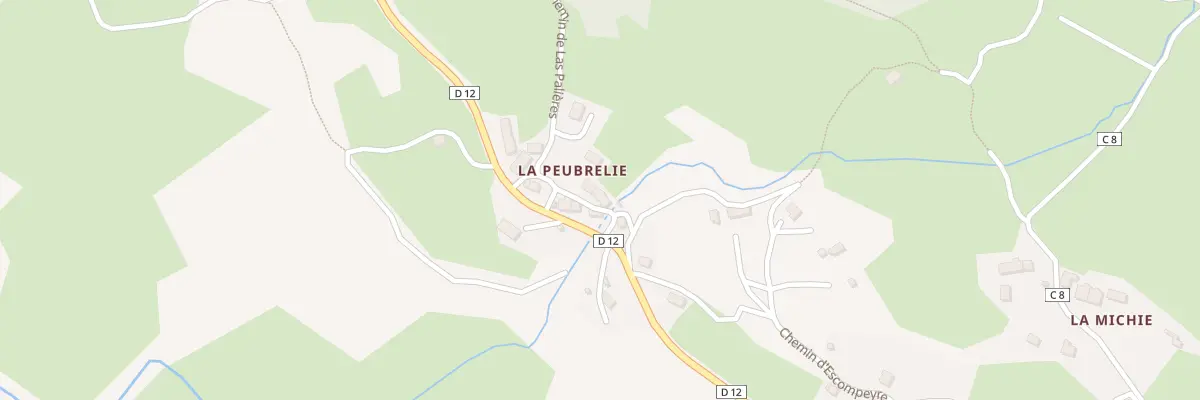 Plan du 5015 La Peubrelie au Falgoux