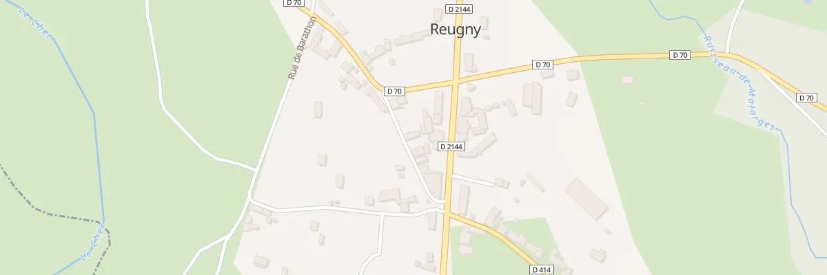 Plan du 6 Rue de la Bascule à Reugny